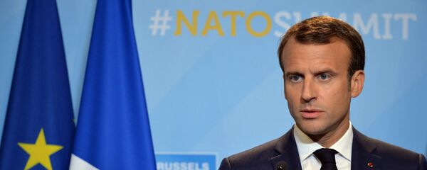 El presidente galo Emmanuel Macron - Sputnik Mundo