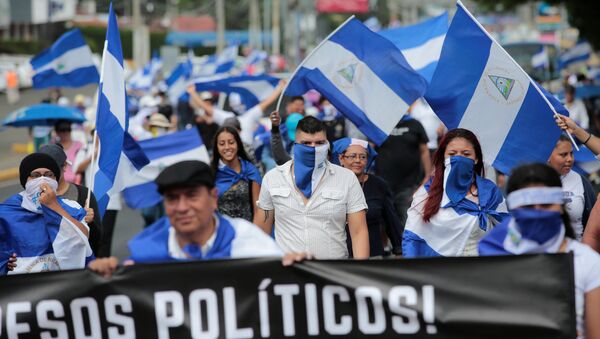Protestas en Nicaragua - Sputnik Mundo