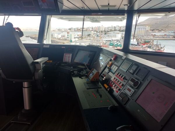 Sala de comandos del Seabed Constructor, buque noruego que retomará la búsqueda del Ara San Juan Sala de comandos del Seabed Constructor, buque noruego que retomará la búsqueda del Ara San Juan - Sputnik Mundo