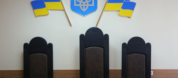 Sala del juzgado de la ciudad ucraniana de Jersón Sala del juzgado de la ciudad ucraniana de Jersón - Sputnik Mundo