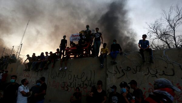 Protestas en Basora, Irak - Sputnik Mundo