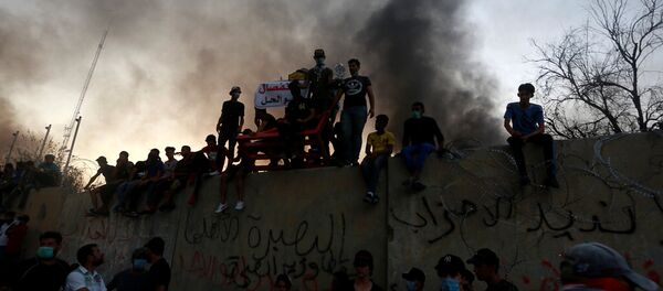 Protestas en Basora, Irak - Sputnik Mundo