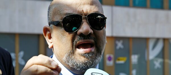 Jaled Yamani, ministro de Exteriores yemení y el jefe de la delegación de su país Jaled Yamani, ministro de Exteriores yemení y el jefe de la delegación de su país - Sputnik Mundo