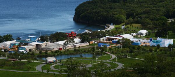 Preparación para el Foro Económico Oriental en Vladivostok, en el Lejano Oriente, Rusia Preparación para el Foro Económico Oriental en Vladivostok, en el Lejano Oriente, Rusia - Sputnik Mundo