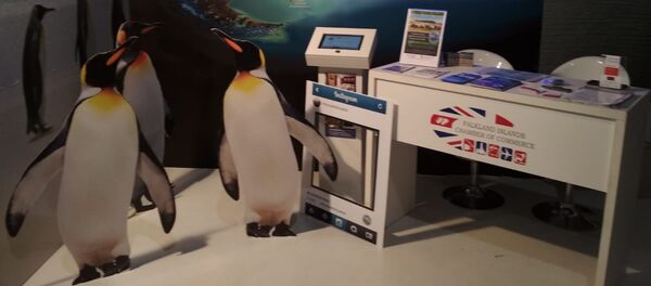 Estand de Gran Bretaña en la Expo Prado de Uruguay. - Sputnik Mundo