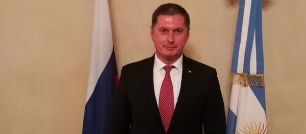 El nuevo embajador de la Federación de Rusia en Argentina, Dmitry Feoktistov El nuevo embajador de la Federación de Rusia en Argentina, Dmitry Feoktistov - Sputnik Mundo