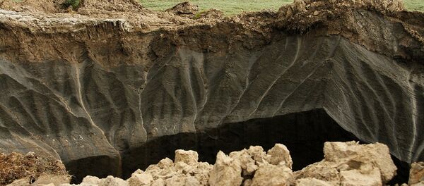 El cráter en Yamal - Sputnik Mundo