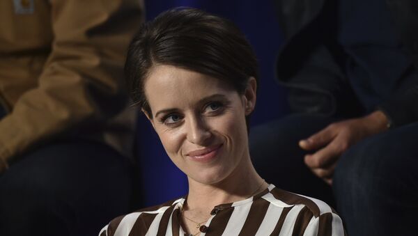 Claire Foy en una conferencia de prensa en Toronto por First Man - Sputnik Mundo