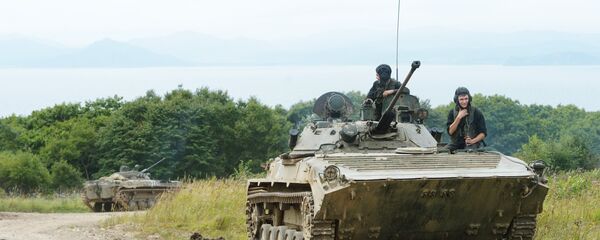 Tanques rusos en las maniobras Vostok 2018 (imagen referencial) Tanques rusos en las maniobras Vostok 2018 (imagen referencial) - Sputnik Mundo