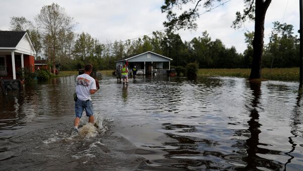 Consecuencias del huracán Florence en EEUU - Sputnik Mundo