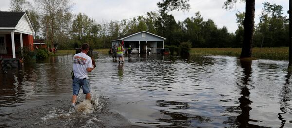 Consecuencias del huracán Florence en EEUU - Sputnik Mundo