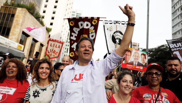 Fernando Haddad, candidato presidencial brasileño - Sputnik Mundo