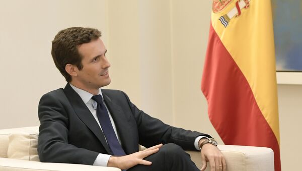 Pablo Casado, el presidente del PP - Sputnik Mundo