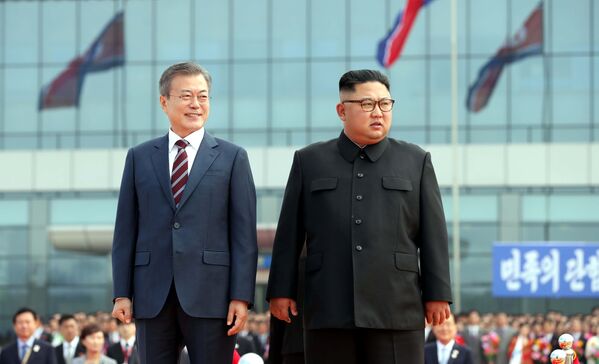 La histórica visita del presidente de Corea del Sur a Pyongyang - Sputnik Mundo