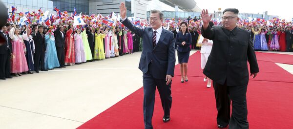La histórica visita del presidente de Corea del Sur a Pyongyang - Sputnik Mundo