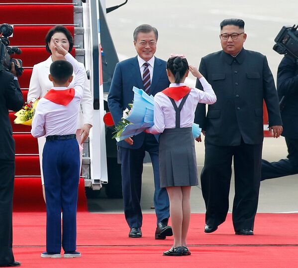 La histórica visita del presidente de Corea del Sur a Pyongyang - Sputnik Mundo