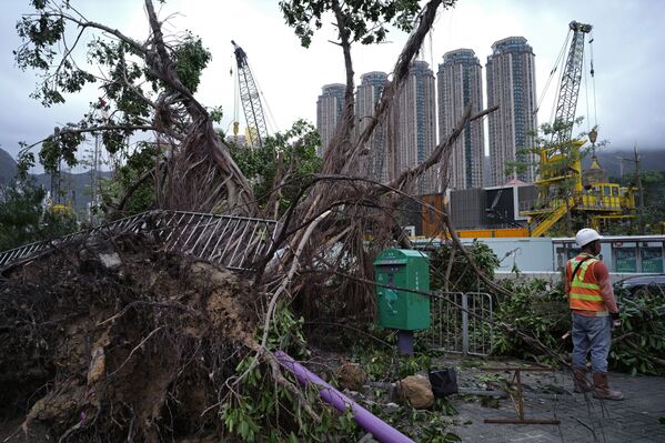 Alerta máxima: el supertifón Mangkhut causa estragos - Sputnik Mundo