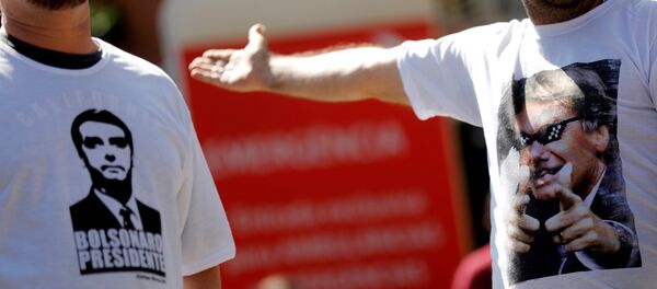 Partidarios de Jair Bolsonaro, candidato presidencial brasileño - Sputnik Mundo