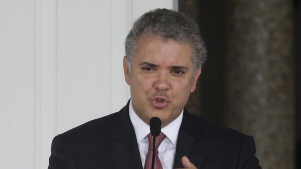 Iván Duque, presidente de Colombia - Sputnik Mundo