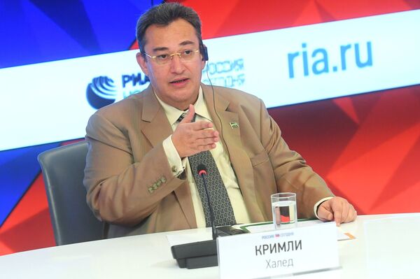 Raed Bin Khaled Qrimli, embajador de Arabia Saudí en Rusia en una rueda de prensa en la agencia MIA Rossiya Segodnya, matriz de Sputnik - Sputnik Mundo