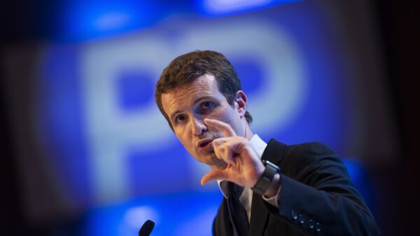 Pablo Casado, el presidente del PP - Sputnik Mundo