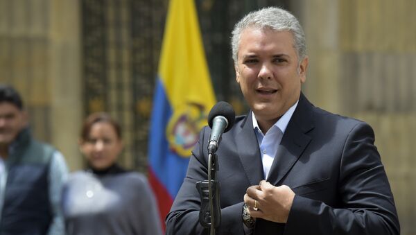 Iván Duque, presidente de Colombia Iván Duque, presidente de Colombia - Sputnik Mundo