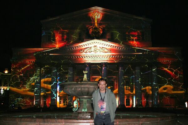 Ángel Sandimas durante los ensayos del festival Círculo de Luz - Sputnik Mundo