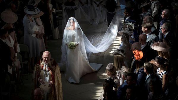 Meghan Markle durante su boda con el príncipe Enrique Meghan Markle durante su boda con el príncipe Enrique - Sputnik Mundo