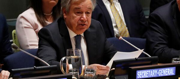 António Guterres, secretario general de la Organización de las Naciones Unidas (ONU) (archivo) - Sputnik Mundo