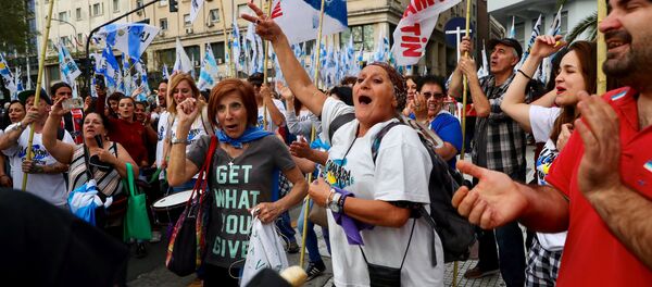 Protestas en Argentina - Sputnik Mundo