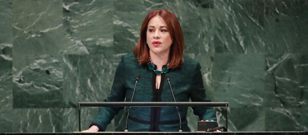 María Fernanda Espinosa, presidenta de la Asamblea General de la Organización de las Naciones Unidas María Fernanda Espinosa, presidenta de la Asamblea General de la Organización de las Naciones Unidas - Sputnik Mundo
