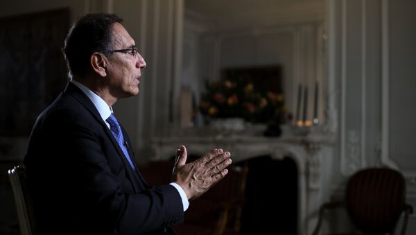 Martín Vizcarra, presidente de Perú - Sputnik Mundo