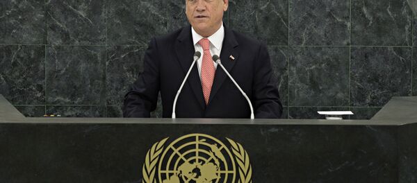 Sebastián Piñera, presidente de Chile, en la Asamblea General de la Organización de las Naciones Unidas (ONU) - Sputnik Mundo
