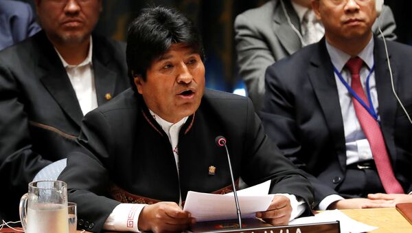 Evo Morales, presidente de Bolivia - Sputnik Mundo