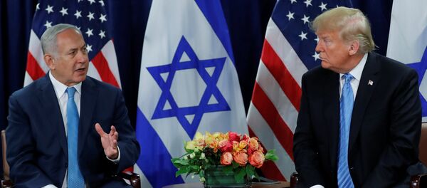 El primer ministro israelí, Benjamin Netanyahu, y el presidente estadounidense, Donald Trump - Sputnik Mundo