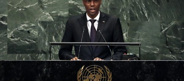 Jovenel Moise, presidente de Haití en la Asamblea General de la ONU - Sputnik Mundo