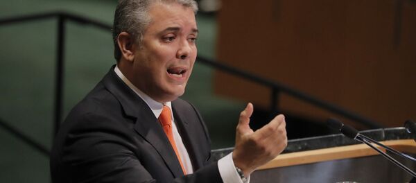 Iván Duque, presidente de Colombia, en la Asamblea General de la ONU - Sputnik Mundo