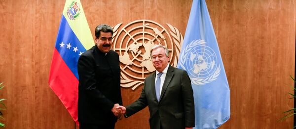 El presidente de Venezuela, Nicolás Maduro y el Secretario General de la ONU, Antonio Guterres - Sputnik Mundo