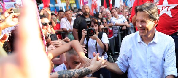 Fernando Haddad, candidato presidencial del Partido de los Trabajadores de Brasil - Sputnik Mundo