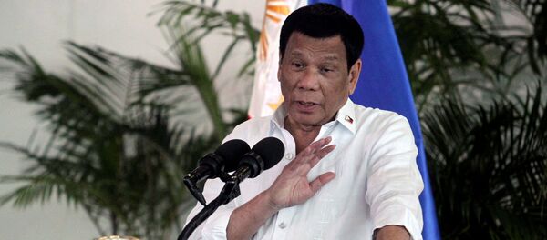 El presidente de Filipinas, Rodrigo Duterte - Sputnik Mundo