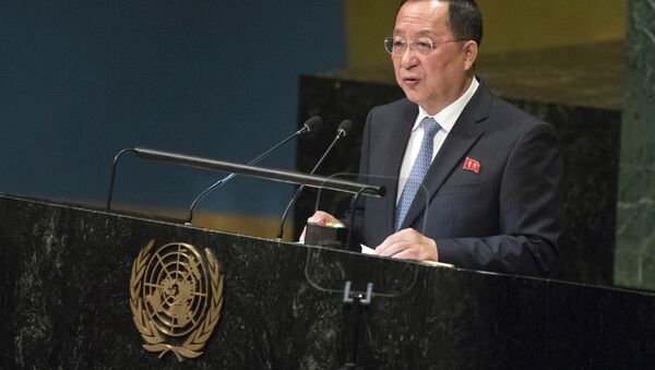 El ministro de Exteriores norcoreano, Ri Yong Ho - Sputnik Mundo