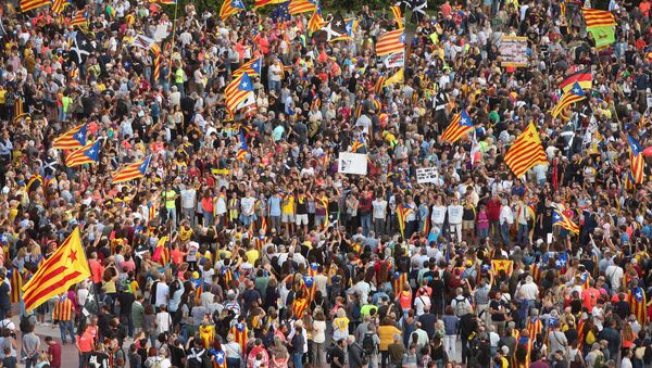 Protestas en Barcelona - Sputnik Mundo