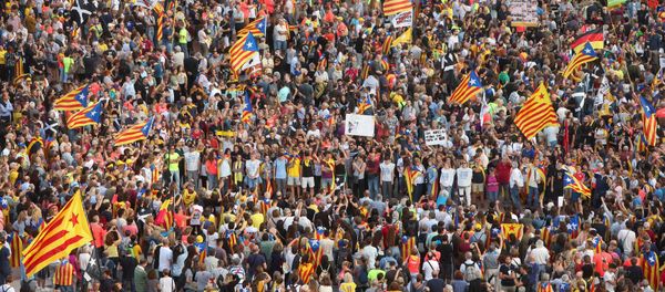 Protestas en Barcelona - Sputnik Mundo