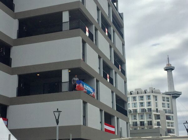 Edificios construidos para albergar a los atletas de los Juegos Olímpicos de la Juventud que tendrán lugar en Buenos Aires - Sputnik Mundo