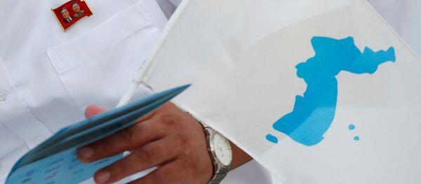 Bandera de la península de Corea (imagen referencial) - Sputnik Mundo