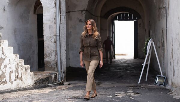 Melania Trump durante su viaje a África Melania Trump durante su viaje a África - Sputnik Mundo