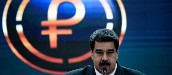 El presidente de Venezuela, Nicolás Maduro, durante su discurso sobre petro - Sputnik Mundo