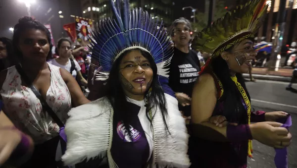Indígena Guajajara de Brasil (archivo)