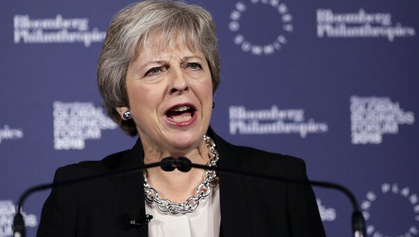 Theresa May, primer ministra británica (archivo) - Sputnik Mundo