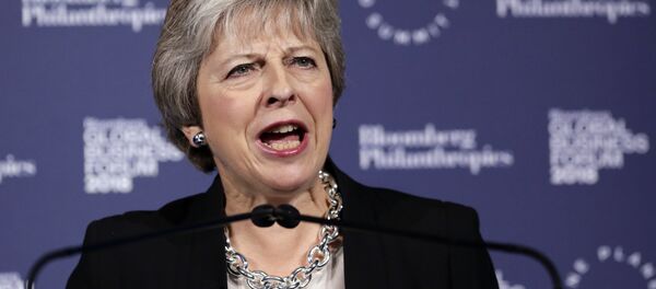 Theresa May, primer ministra británica (archivo) - Sputnik Mundo